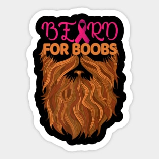 Beard For Boobs Sticker